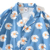 Daisy Print Aloha Shirts Hip Hop Harajuku Men Short Sleeve Beach Hawaiian Flower Shirts Casual Camisa Masculina Shirt - Vimost Shop
