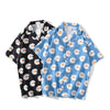 Daisy Print Aloha Shirts Hip Hop Harajuku Men Short Sleeve Beach Hawaiian Flower Shirts Casual Camisa Masculina Shirt - Vimost Shop