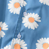 Daisy Print Aloha Shirts Hip Hop Harajuku Men Short Sleeve Beach Hawaiian Flower Shirts Casual Camisa Masculina Shirt - Vimost Shop