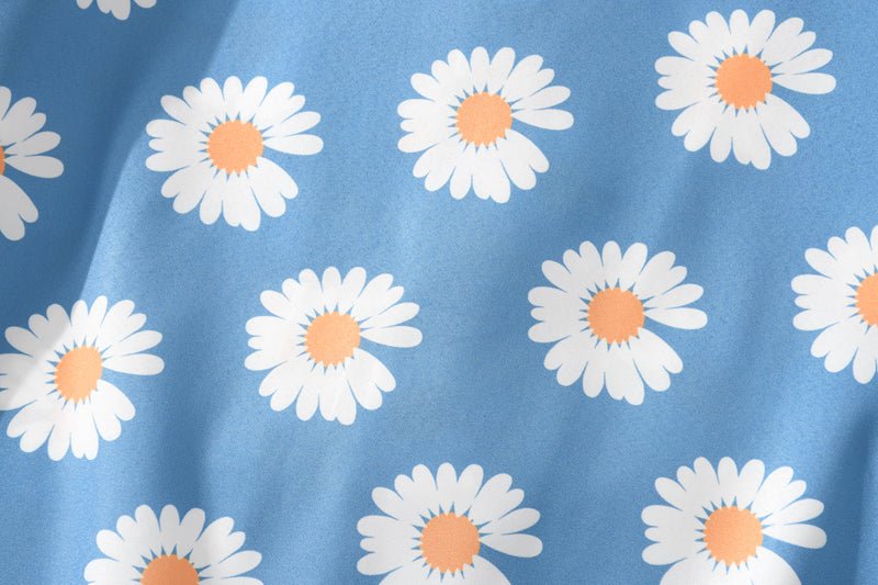 Daisy Print Aloha Shirts Hip Hop Harajuku Men Short Sleeve Beach Hawaiian Flower Shirts Casual Camisa Masculina Shirt - Vimost Shop