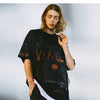 DARK Hip Hop Cartoon Letter Graffiti T Shirt Men Harajuku Streetwear Tops Tees Casual Cotton Short Sleeve tshirts - Vimost Shop