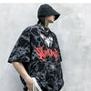 DARK Hip Hop Graffiti Tie Dying Mens T Shirt Harajuku Streetwear Skateboard Tops Tees Casual Cotton Short Sleeve - Vimost Shop