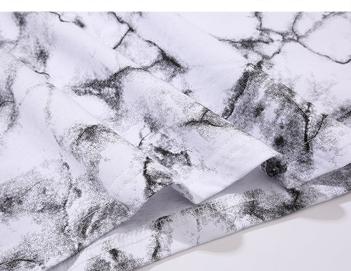 DARK Hip Hop Graffiti Tie Dying Mens T Shirt Harajuku Streetwear Skateboard Tops Tees Casual Cotton Short Sleeve - Vimost Shop