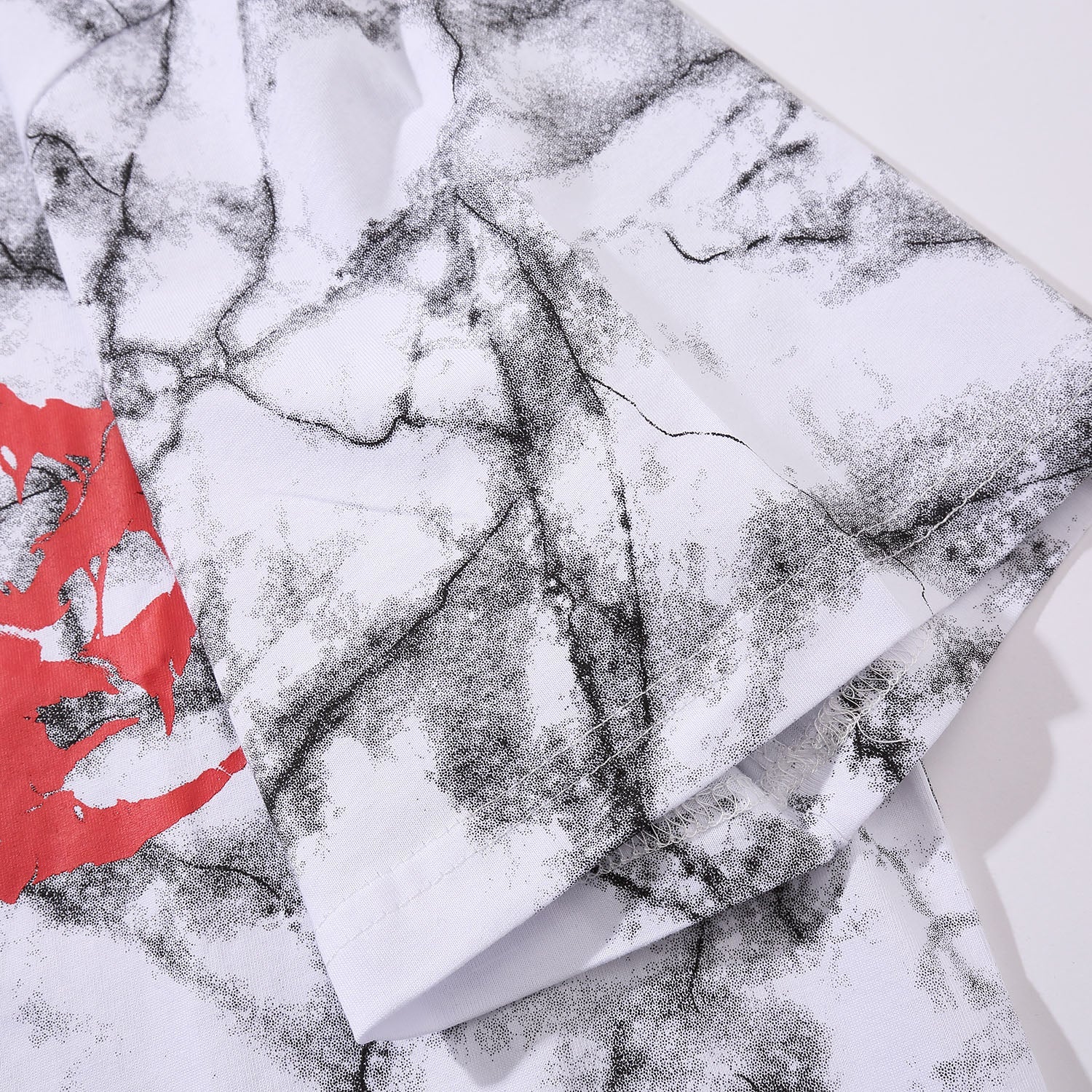 DARK Hip Hop Graffiti Tie Dying Mens T Shirt Harajuku Streetwear Skateboard Tops Tees Casual Cotton Short Sleeve - Vimost Shop