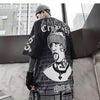 Dark Loose Clown Print Hip Hop Tshirt Men Summer Casual Short Sleeve Tees Shirt Fashion Streetwear Black - Vimost Shop