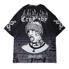 Dark Loose Clown Print Hip Hop Tshirt Men Summer Casual Short Sleeve Tees Shirt Fashion Streetwear Black - Vimost Shop