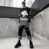 Dark Loose Clown Print Hip Hop Tshirt Men Summer Casual Short Sleeve Tees Shirt Fashion Streetwear Black - Vimost Shop