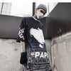 Dark Loose Clown Print Hip Hop Tshirt Men Summer Casual Short Sleeve Tees Shirt Fashion Streetwear Black - Vimost Shop