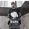 Dark Loose Clown Print Hip Hop Tshirt Men Summer Casual Short Sleeve Tees Shirt Fashion Streetwear Black - Vimost Shop