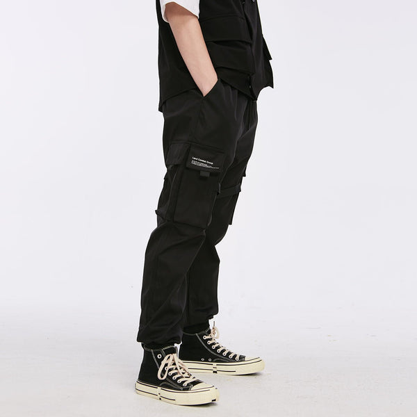 DARK Men Joggers Pants Multi-pocket Elastic Waist Harem Pants Men Hip Hop Streetwear Sweatpants Pencil Pants Techwear - Vimost Shop