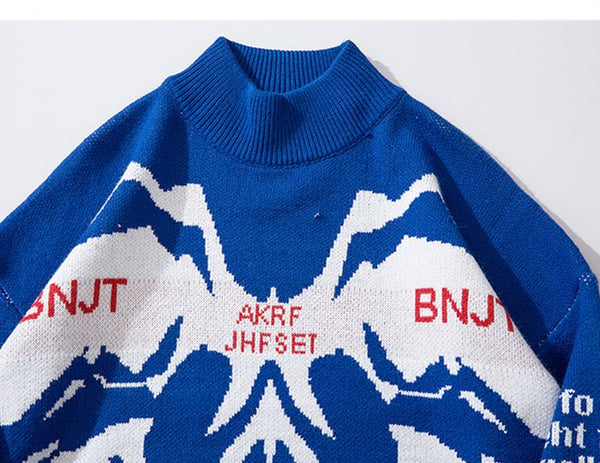 DARK Monster Knitted Men Sweater Autumn Winter Harajuku Streetwear Hip Hop Ripped Male Casual Cotton Pullover Outwear - Vimost Shop