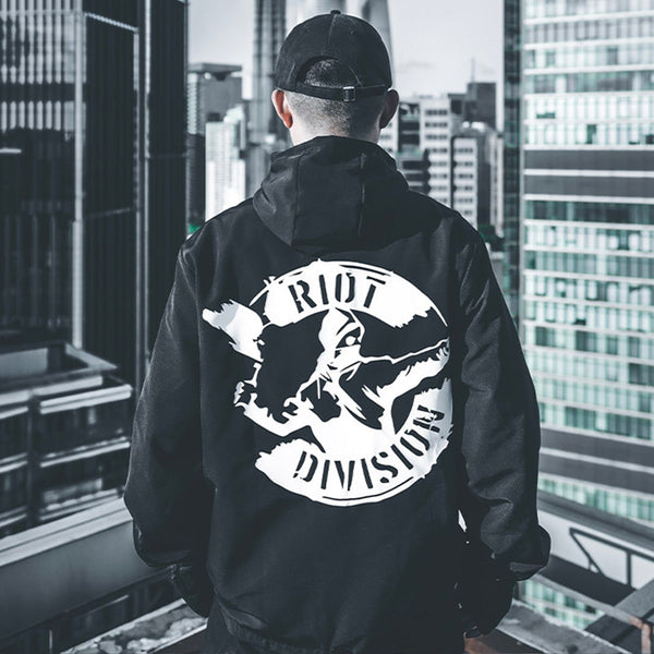 Dark Patchwork Printed Men Cargo Jackets Autumn Casual Streetwear Tops Pullover Harajuku Hip Hop Male Coat - Vimost Shop
