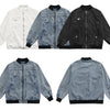 Denim Jacket Men Solid Patchwork Retro Zipper Coats Couple Oversize Punk High Street Fashion Jackets Men Outwear Autumn - Vimost Shop