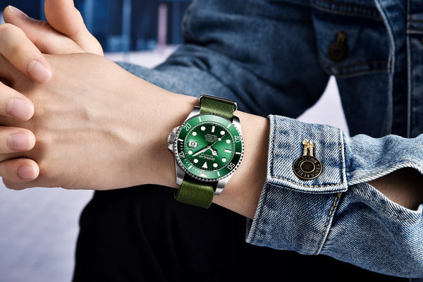 Design Brand Luxury Men Watches Automatic Black Watch Men Stainless Steel Waterproof Business Sport Mechanical Wristwatch - Vimost Shop