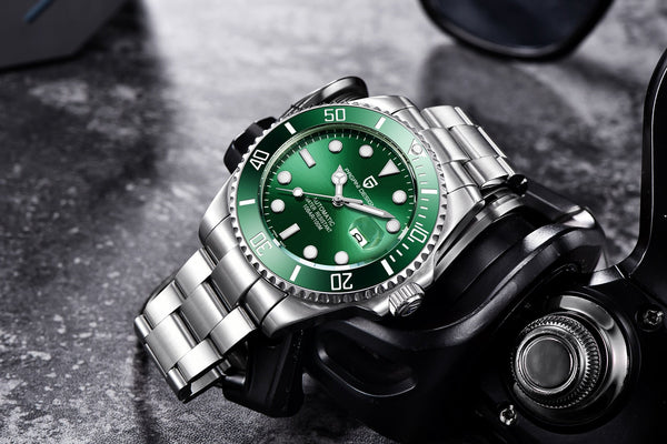 Design Brand Luxury Men Watches Automatic Black Watch Men Stainless Steel Waterproof Business Sport Mechanical Wristwatch - Vimost Shop