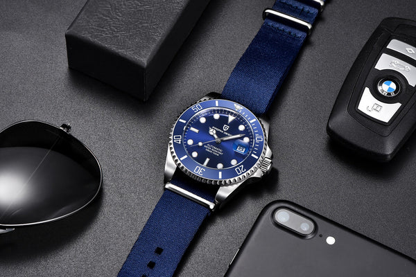 Design Brand Luxury Men Watches Automatic Black Watch Men Stainless Steel Waterproof Business Sport Mechanical Wristwatch - Vimost Shop