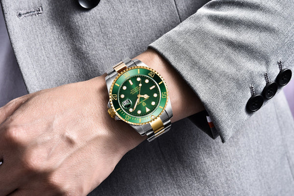 Design Brand Luxury Men Watches Automatic Black Watch Men Stainless Steel Waterproof Business Sport Mechanical Wristwatch - Vimost Shop