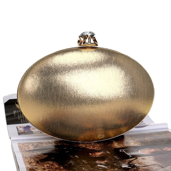 Design Egg Shaped Women Day Clutches Chain Shoulder Rhinestones Lady Wedding Party Evening Bags Mixed Color Wallets - Vimost Shop