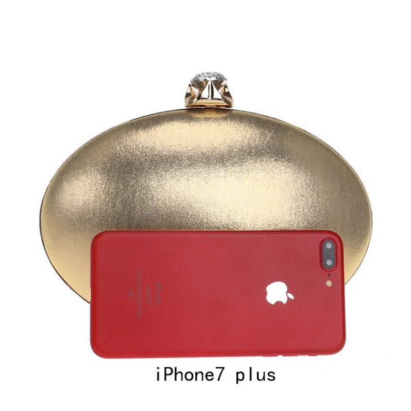 Design Egg Shaped Women Day Clutches Chain Shoulder Rhinestones Lady Wedding Party Evening Bags Mixed Color Wallets - Vimost Shop