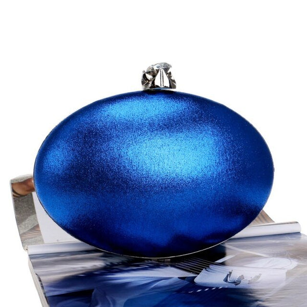 Design Egg Shaped Women Day Clutches Chain Shoulder Rhinestones Lady Wedding Party Evening Bags Mixed Color Wallets - Vimost Shop