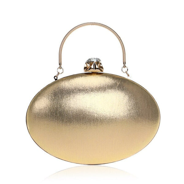 Design Egg Shaped Women Day Clutches Chain Shoulder Rhinestones Lady Wedding Party Evening Bags Mixed Color Wallets - Vimost Shop