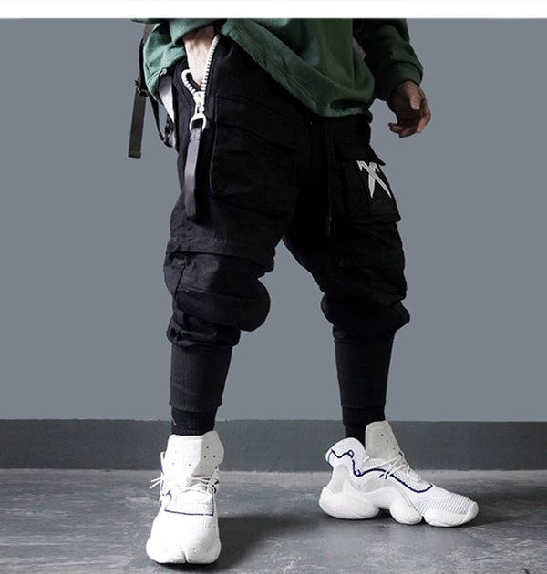 Detachable Multi-Pocket Cargo Hip Hop Streetwear Joggers Pants - Vimost Shop