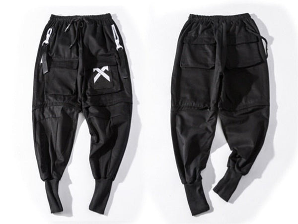 Detachable Multi-Pocket Cargo Pants Men Harajuku Hip Hop Streetwear Joggers Man Elastic Waist Sweatpants Techwear - Vimost Shop