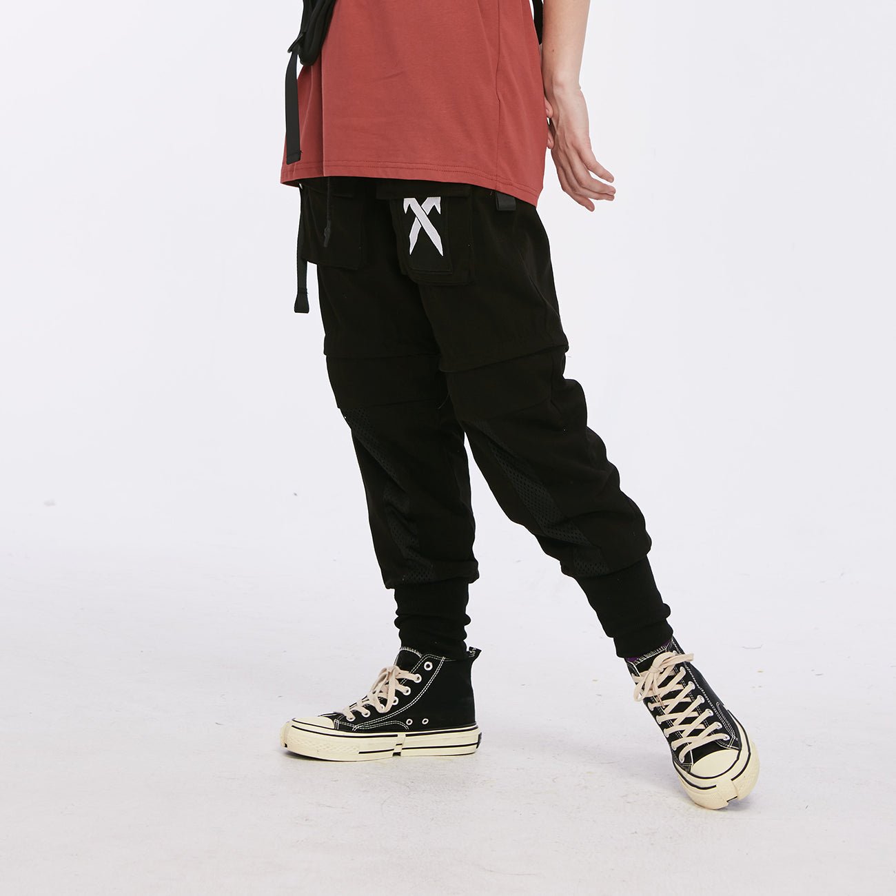 Detachable Multi-Pocket Cargo Pants Men Harajuku Hip Hop Streetwear Joggers Man Elastic Waist Sweatpants Techwear - Vimost Shop