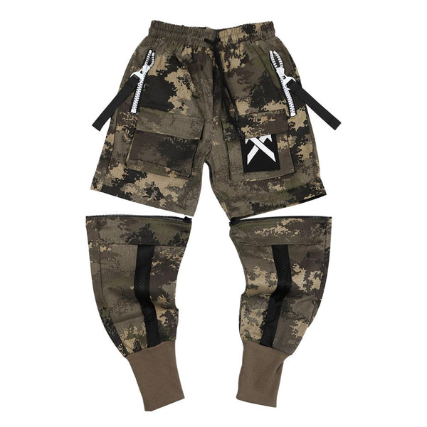 Detachable Multi-Pocket Cargo Pants Men Harajuku Hip Hop Streetwear Joggers Man Elastic Waist Sweatpants Techwear - Vimost Shop
