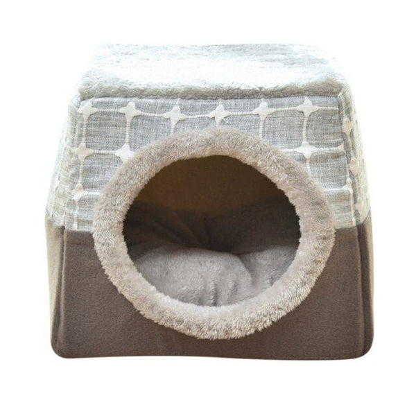 Detachable Soft Kennel Cat Bed Breathable Cat Pet Cave House Sleeping Bag Mat Pad Tent Pets Winter Warm Cozy Beds 11 Colors - Vimost Shop