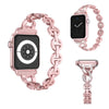 Diamond Stainless Steel strap For Apple Watch band 38mm 42mm 40/44mm Bracelet woman watchband for iWatch Series 6 SE 5 4 3 belt - Vimost Shop
