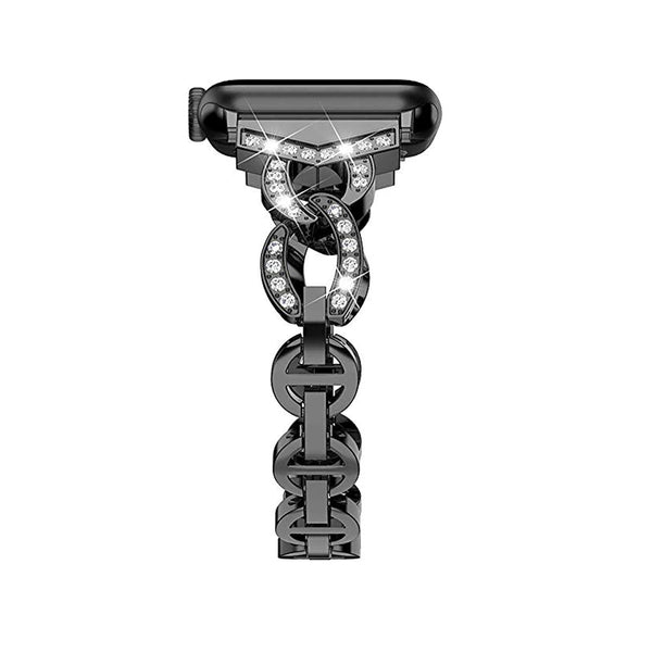 Diamond Stainless Steel strap For Apple Watch band 38mm 42mm 40/44mm Bracelet woman watchband for iWatch Series 6 SE 5 4 3 belt - Vimost Shop