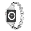 Diamond Stainless Steel strap For Apple Watch band 38mm 42mm 40/44mm Bracelet woman watchband for iWatch Series 6 SE 5 4 3 belt - Vimost Shop