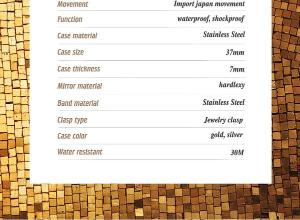 Diamond Watch For Women Luxury Brand Ladies Gold Square Watch Minimalist Analog Quartz Movt Unique Female Iced Out Watch - Vimost Shop