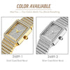 Diamond Watch For Women Luxury Brand Ladies Gold Square Watch Minimalist Analog Quartz Movt Unique Female Iced Out Watch - Vimost Shop