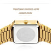 Diamond Watch For Women Luxury Brand Ladies Gold Square Watch Minimalist Analog Quartz Movt Unique Female Iced Out Watch - Vimost Shop