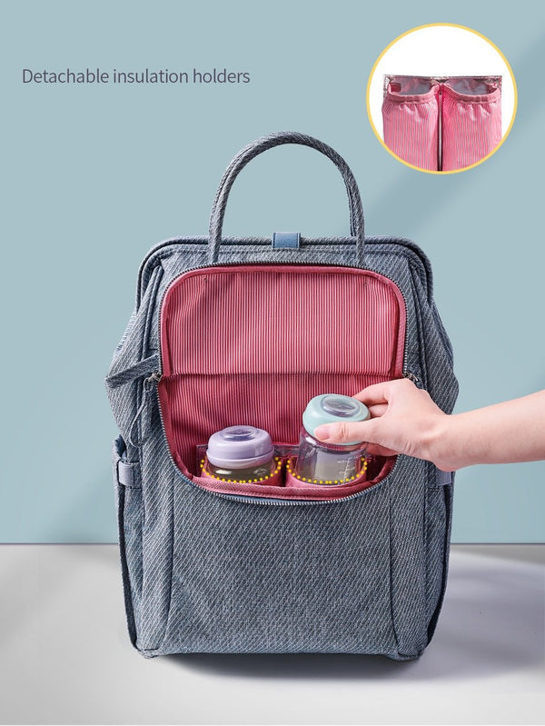 Diaper Bag Backpack Large Capacity Waterproof Nappy Bag Kits Mummy Maternity Travel Backpack Nursing Handbag - Vimost Shop