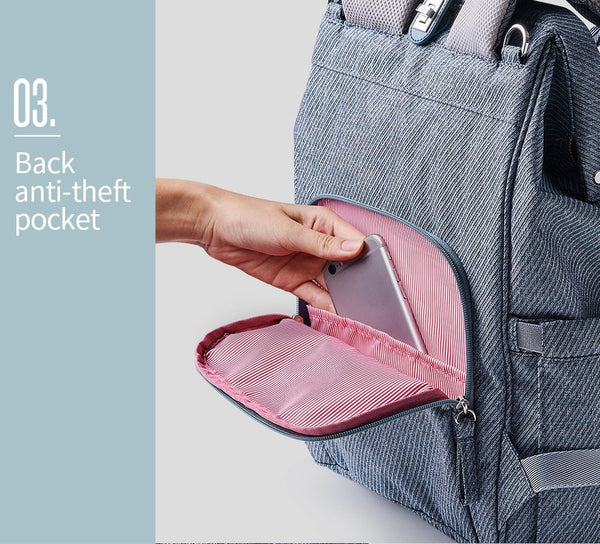 Diaper Bag Backpack Large Capacity Waterproof Nappy Bag Kits Mummy Maternity Travel Backpack Nursing Handbag - Vimost Shop