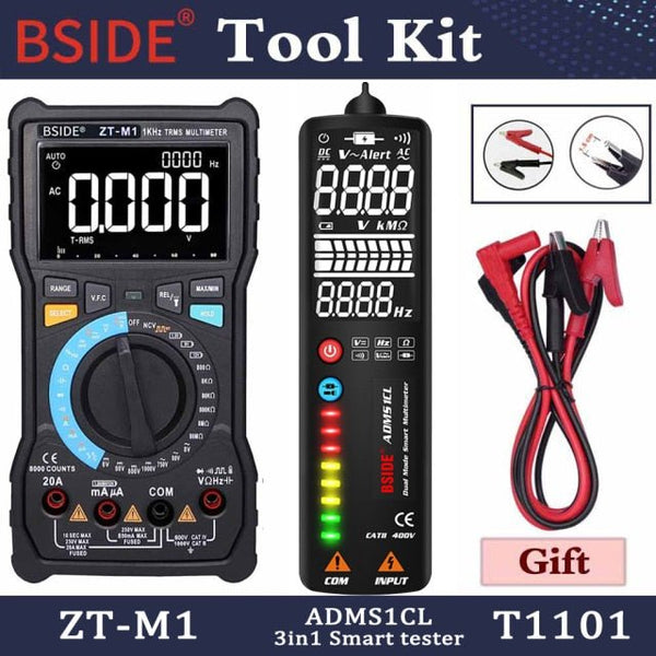 Digital Multimeter Profesional True RMS 8000 Analogue Tester 20A Current DC AC Voltage Capacitance VFC ohm battery Hz test - Vimost Shop
