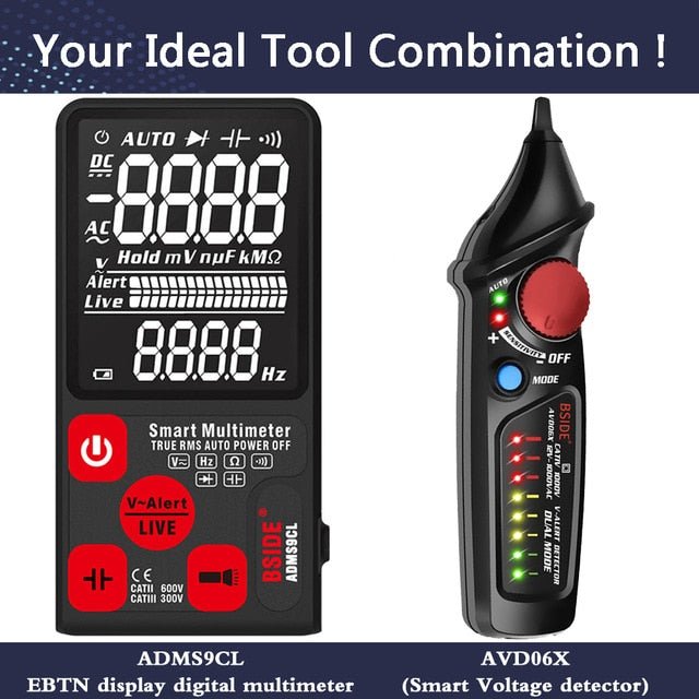 Digital Multimeter Ultra-Portable 3.5"LCD Display DC AC Voltmeter Analogue Tester DIY meter Capacitance NCV Ohm Hz tester - Vimost Shop