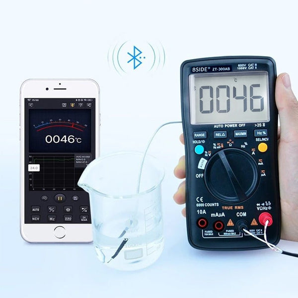 Digital multimeter Wireless Technology Ammeter True RMS Auto Rang Intelligent analog Voltmeter Capacitor Tester DIY Tool - Vimost Shop