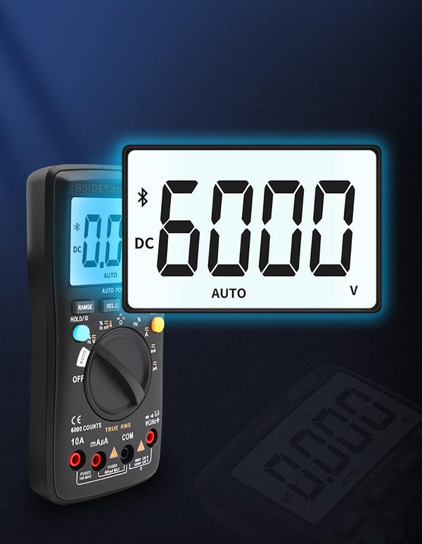 Digital multimeter Wireless Technology Ammeter True RMS Auto Rang Intelligent analog Voltmeter Capacitor Tester DIY Tool - Vimost Shop