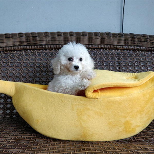 Dog Bed Banana Shape Dog House Pet Cat House Sofa Pet Kennel Nest Warm Dog Sofas Cat Sleeping Bag - Vimost Shop