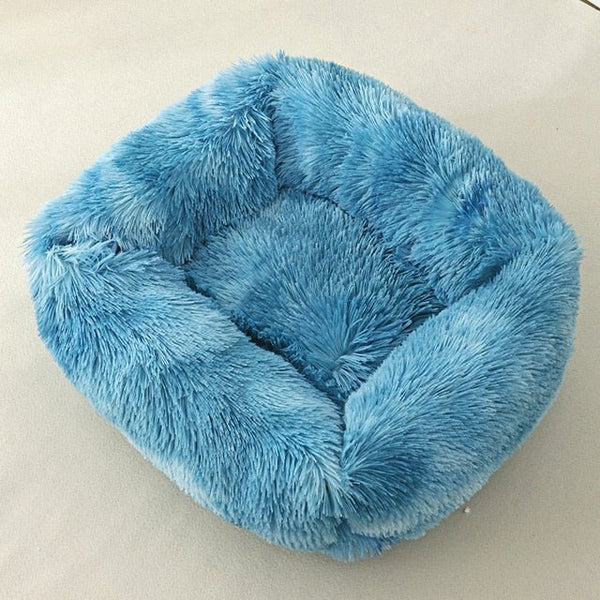 Dog Bed Sofa Long Plush Square Kennel Winter Warm Puppy Mat Cat Nest Soft House Non-slip Basket Cushion for Dogs Pet Supplies - Vimost Shop
