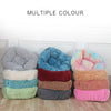 Dog Bed Sofa Long Plush Square Kennel Winter Warm Puppy Mat Cat Nest Soft House Non-slip Basket Cushion for Dogs Pet Supplies - Vimost Shop