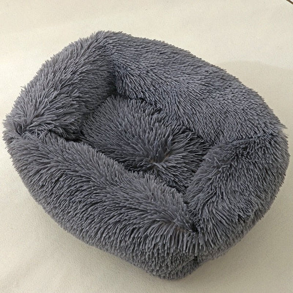 Dog Bed Sofa Long Plush Square Kennel Winter Warm Puppy Mat Cat Nest Soft House Non-slip Basket Cushion for Dogs Pet Supplies - Vimost Shop