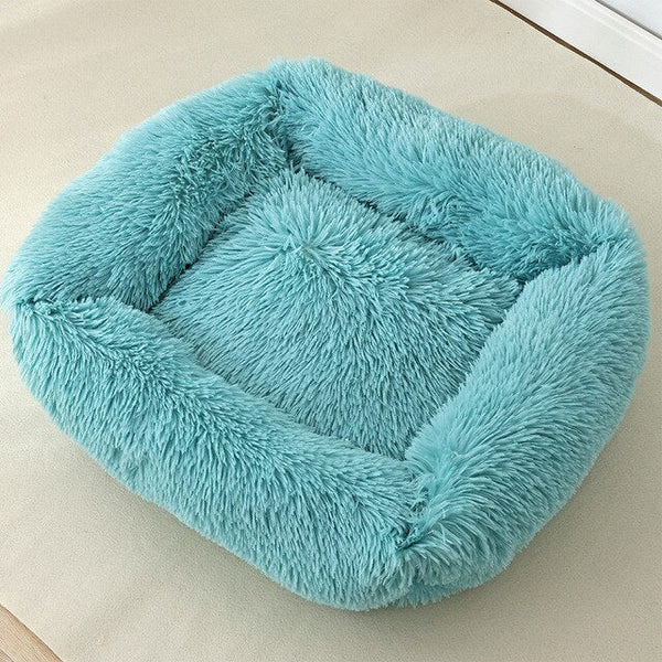 Dog Bed Sofa Long Plush Square Kennel Winter Warm Puppy Mat Cat Nest Soft House Non-slip Basket Cushion for Dogs Pet Supplies - Vimost Shop