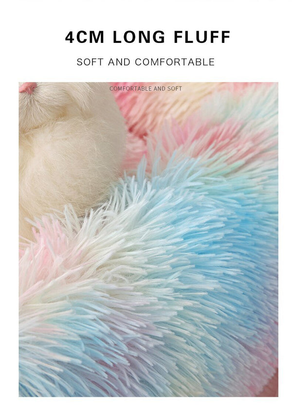 Dog Bed Sofa Long Plush Square Kennel Winter Warm Puppy Mat Cat Nest Soft House Non-slip Basket Cushion for Dogs Pet Supplies - Vimost Shop