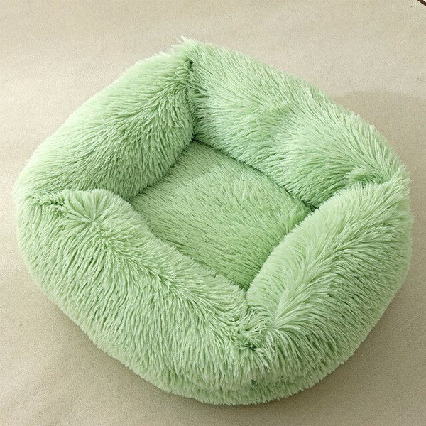 Dog Bed Sofa Long Plush Square Kennel Winter Warm Puppy Mat Cat Nest Soft House Non-slip Basket Cushion for Dogs Pet Supplies - Vimost Shop