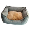 Dog Bed Winter Warm Pet Kennel Anti-Bite Square Puppy Sleeping Bed with Mat Soft Comfortable Pet Cushion For Small Medium Dogs - Vimost Shop